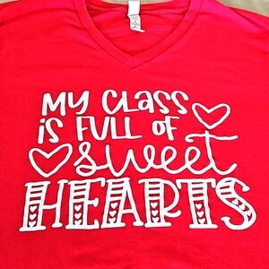 ❤️ v neck teacher shirt